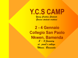 Y.C.S Campo - Congregazione delle Suore di Sant`Anna