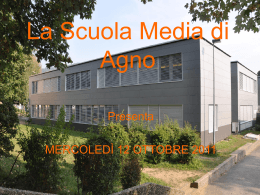 Locandina - Scuola media Agno