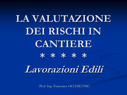 valutazione rischi in cantiere valutazione rischi in cantiere