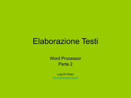 Word parte 2 - arcipelago della solidarietà