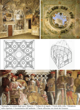 Mantegna, La camera degli sposi, Mantova. 1 Veduta di un angolo
