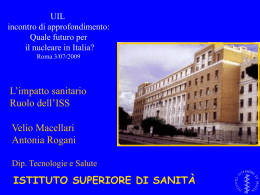L`intervento di Velio Macellari