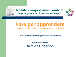 Istituto comprensivo Trento 5 Scuola primaria “Francesco Crispi”