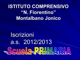 ISTITUTO COMPRENSIVO “N. Fiorentino” Montalbano Jonico