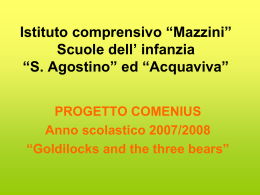 Progetto Comenius (S. Agostino-Acquaviva)