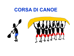 corsa di canoe