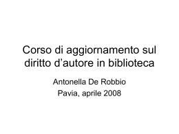 DeRobbio_2008 - Servizi Bibliotecari di Ateneo