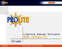 Corso PROLITE 4.2 - Modulo 3: Strade ( 2.17 Mb)