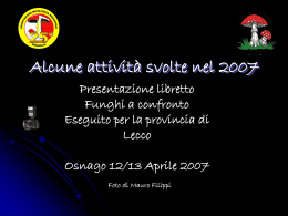 Presentazione libretto Osnago 2007