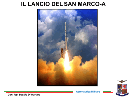 IL LANCIO DEL SAN MARCO-A Gen. Isp. Basilio Di Martino