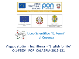 Diapositiva 1 - Liceo Scientifico Fermi