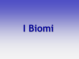 I Biomi
