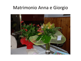 Matrimonio Anna e Giorgio - Associazione Aldo Perini ONLUS