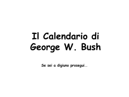 Calendario Bush