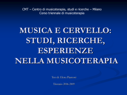 MUSICA E CERVELLO: IL RITMO NEL TRATTAMENTO DEL