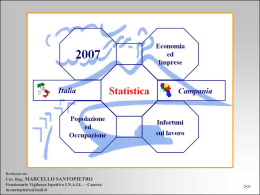 2007 Economia ed Infortuni sul lavoro