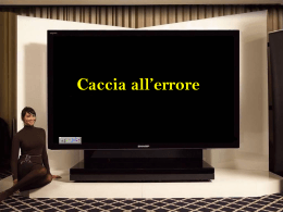 Caccia all`errore