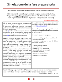 Simulazione della fase preparatoria