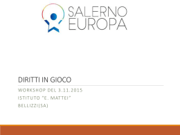 Report del lavoro con gli alunni della sede - IIS Mattei