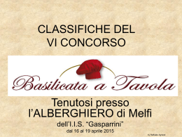 classificheVincitori - IIS "G. Gasparrini" – Melfi