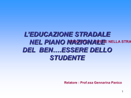 L`educazione stradale nell`ottica della convivenza civile