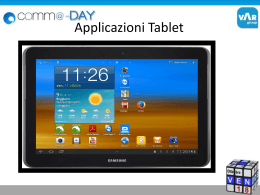 Applicazioni Tablet