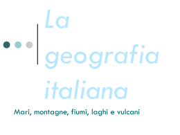 La geografia italiana