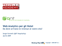 Web Analytics per Hotels: misurare i risultati delle