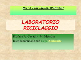 LABORATORIO RICICLAGGIO