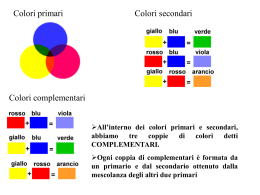 I colori complementari spiegati in una presentazione di Antonella