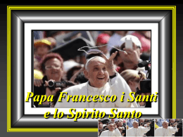 1 novembre festa di tutti i santi con Papa Francesco