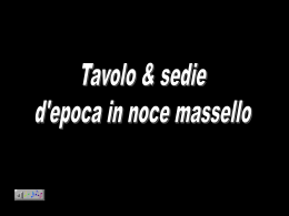 Tavolo & sedie d`epoca