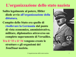 L`organizzazione dello stato nazista