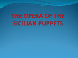 THE OPERA OF THE PUPPETS SICILIAN