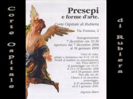 NonSoloPresepi - Parrocchia di San Faustino di Rubiera RE