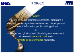 Presentazione SIGEC finale - ENEA per il Patrimonio Culturale