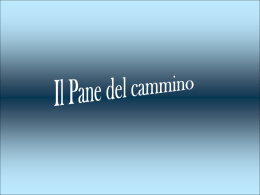 Il pane del cammino