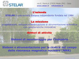 Presentazione attività NMR e - Università degli Studi di Pavia