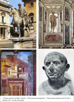 1 Statua equestre di Marc`Aurelio. 2 Decorazione