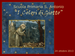 Scuola Primaria S. Antonio Il ciclo pittorico di Giotto.