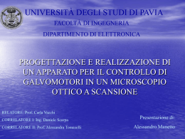 Presentazione - Università degli Studi di Pavia