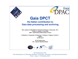 the Italian contribution to GAIA data processing and archiving