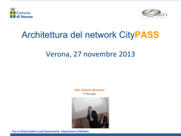 City Pass – architettura informatica