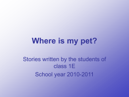 Where is my pet?