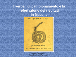 I verbali di campionamento e la refertazione dei risultati in Macello