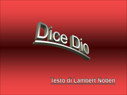 Dice Dio - Partecipiamo.it