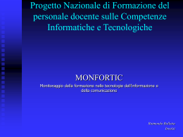 Monitoraggio Formazione TIC