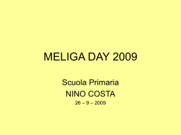 MELIGA DAY 2009 - Siti web cooperativi per le scuole