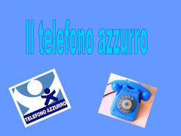 Telefono azzurro - Istituto Einaudi Lodi