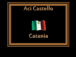 Aci Castello e Catania